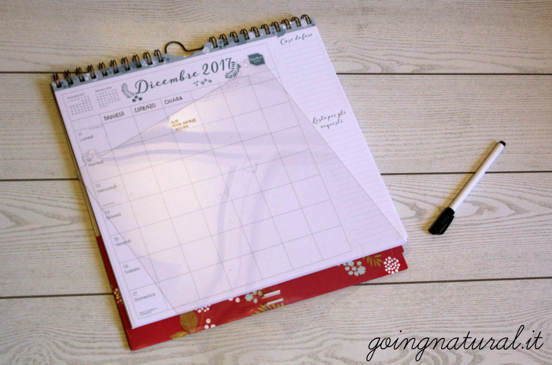 planning settimanale calendario